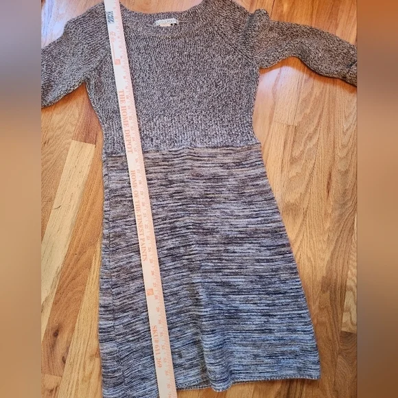 Maggy London merino wool blend sweater dress brown size large classic cozy - Picture 7 of 8